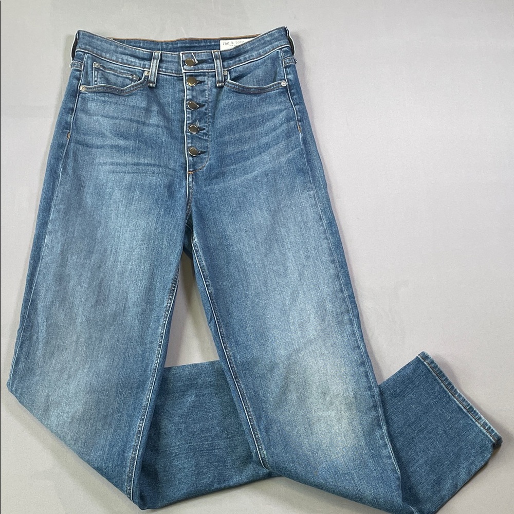 Rag & Bone “Jane” Super High-Rise Cigarette Leg Stretch Denim Jeans | 28